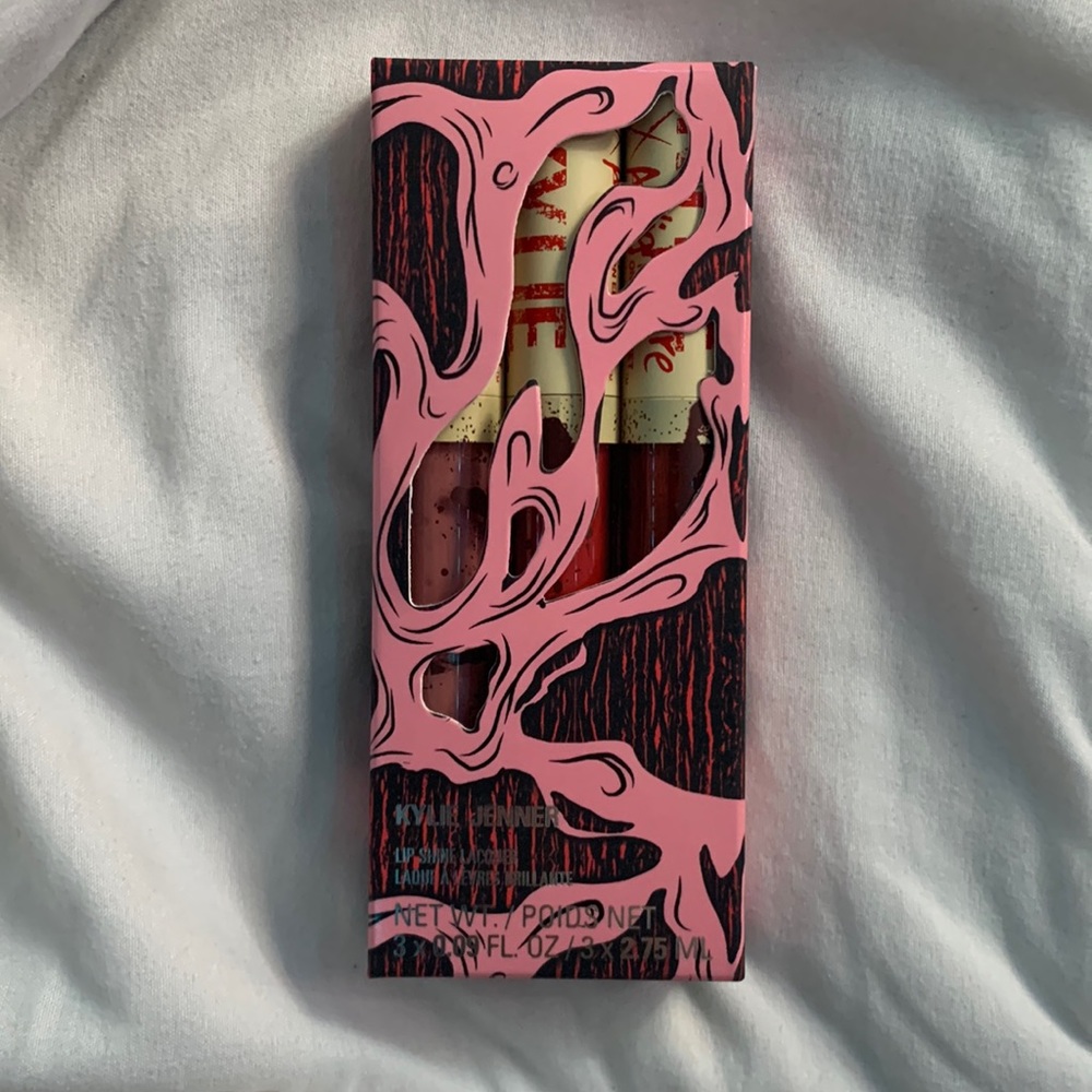 COPY - Kylie Cosmetics A Nightmare On Elm Street Lip Shine Lacquer Trio 3pc Set